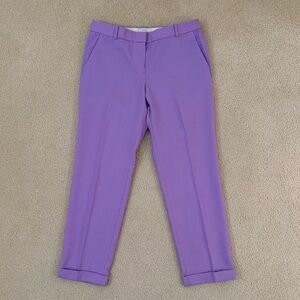 J. Crew Wool Cafe Capri Lavender Trousers